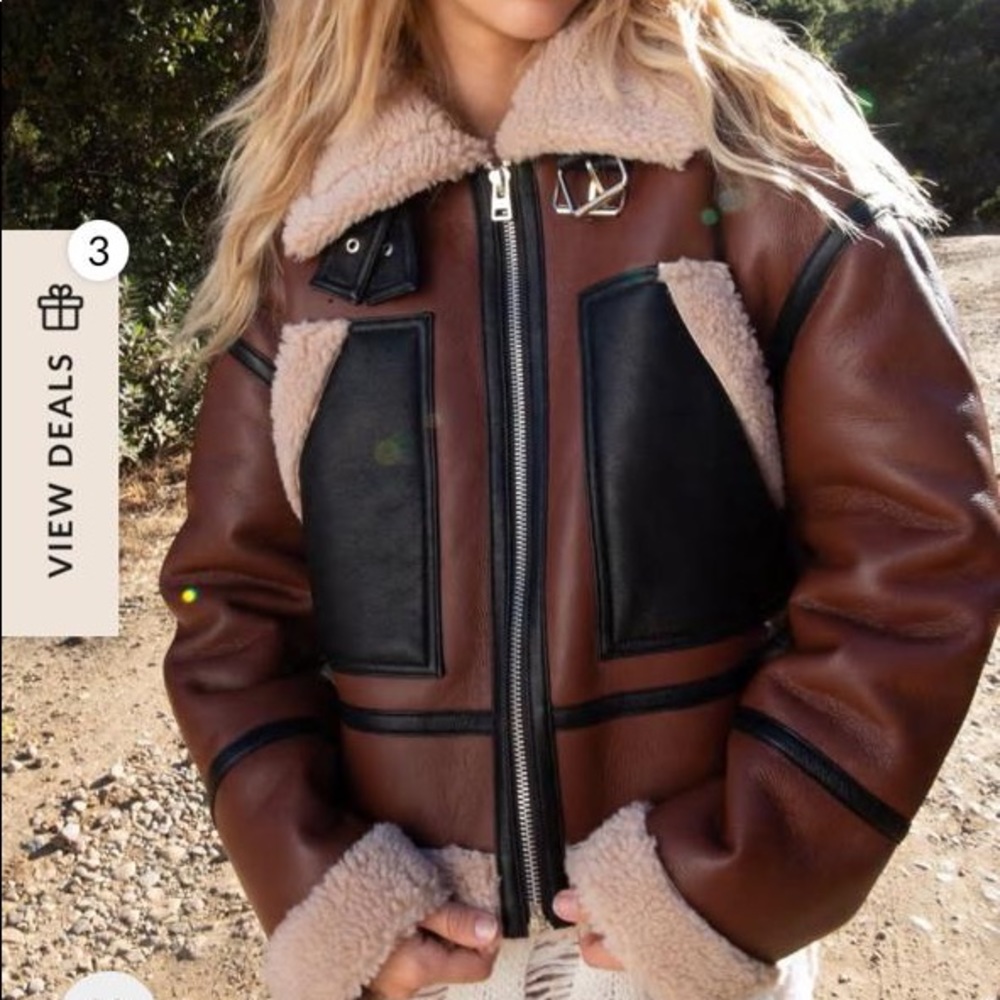 Colorblock Aviator Jacket